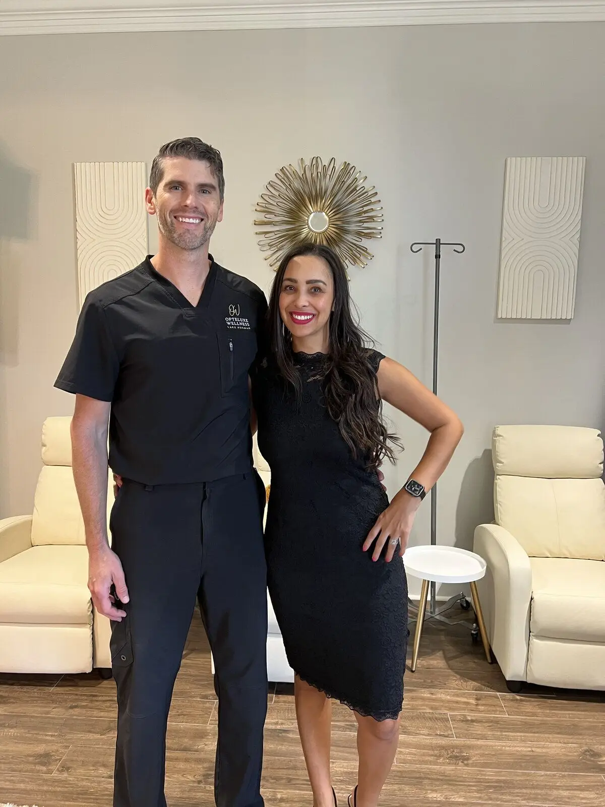 Opteluxe Wellness practitioners in our welcoming reception area
