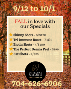 FALL in love with our Specials - opteluxewellness FALL in love with our Specials