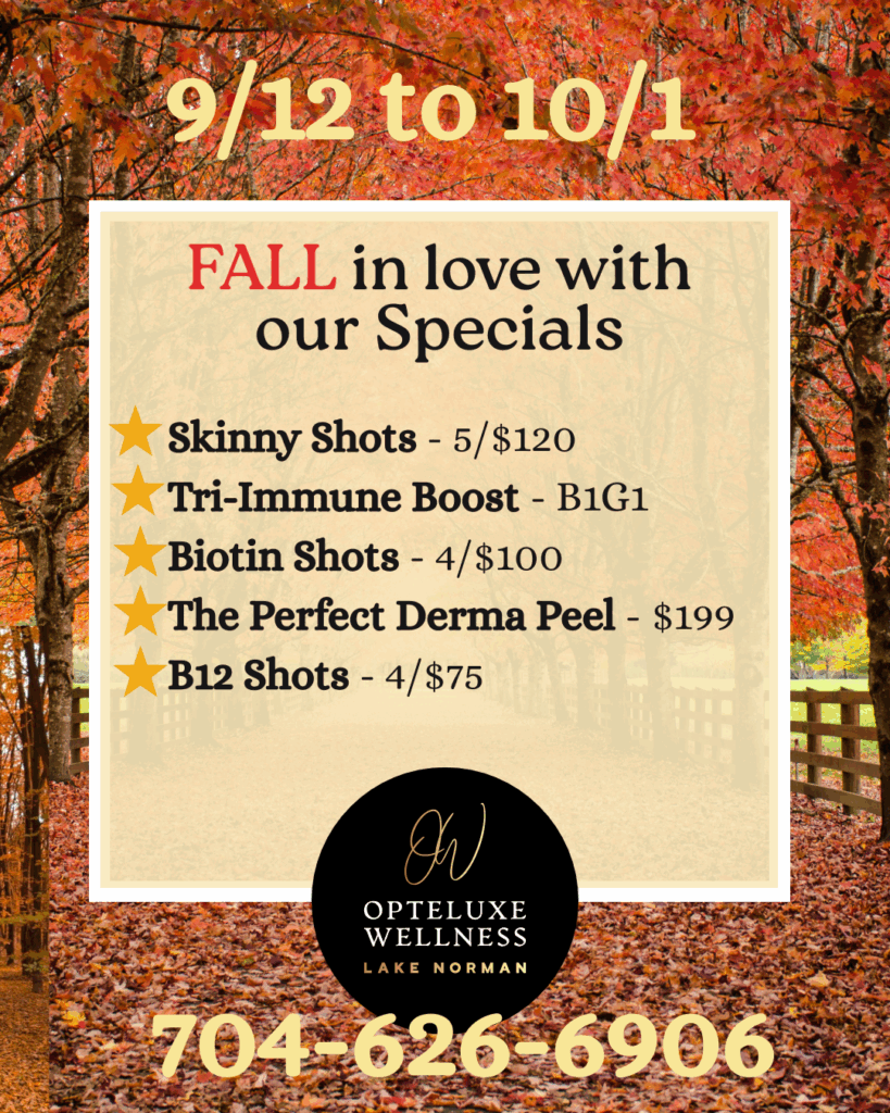 FALL in love with our Specials - opteluxewellness FALL in love with our Specials